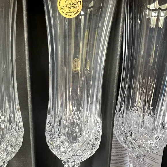 New vintage Longchamp Gold Champagne Flutes - Picture 5 of 10